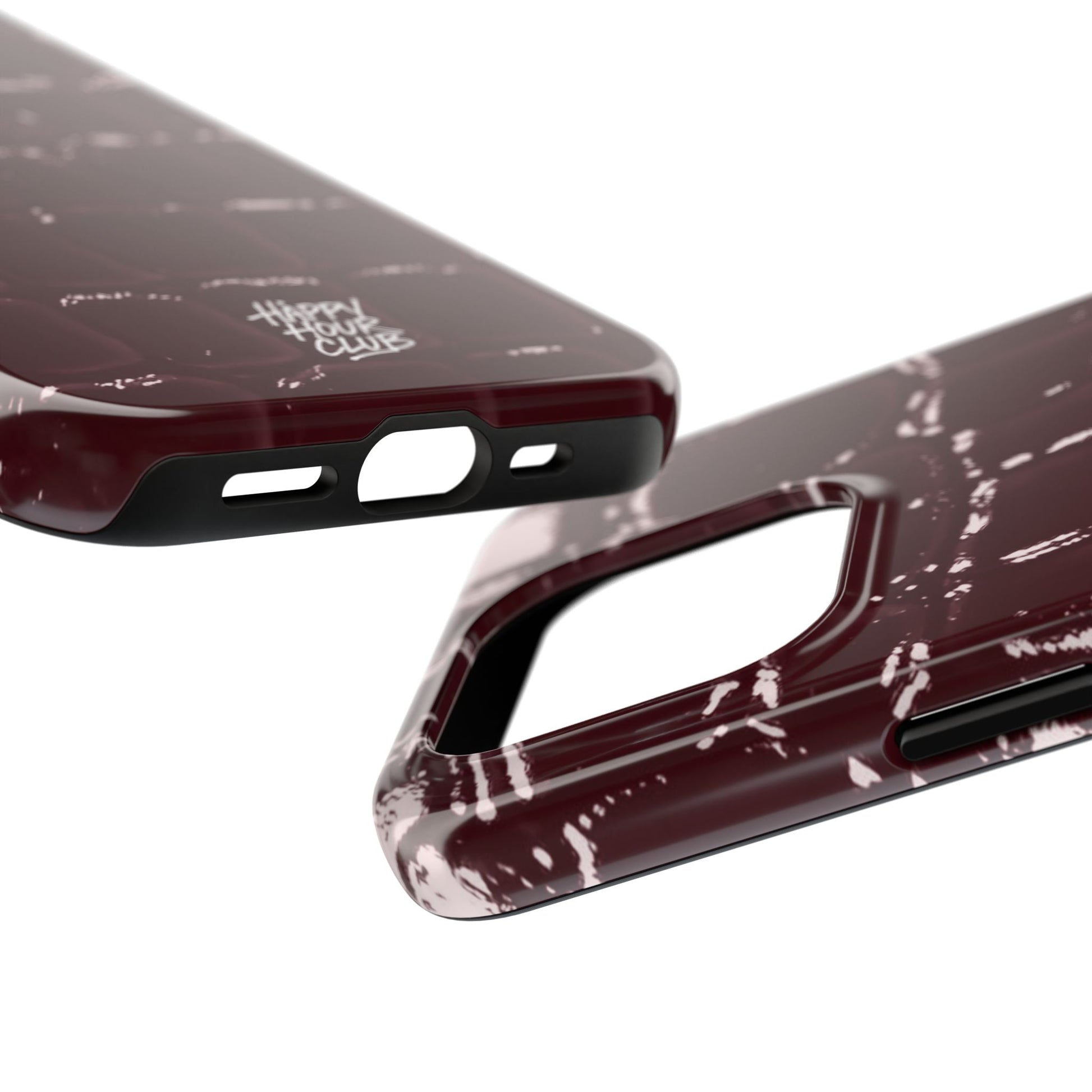 Burgundy Croc Case