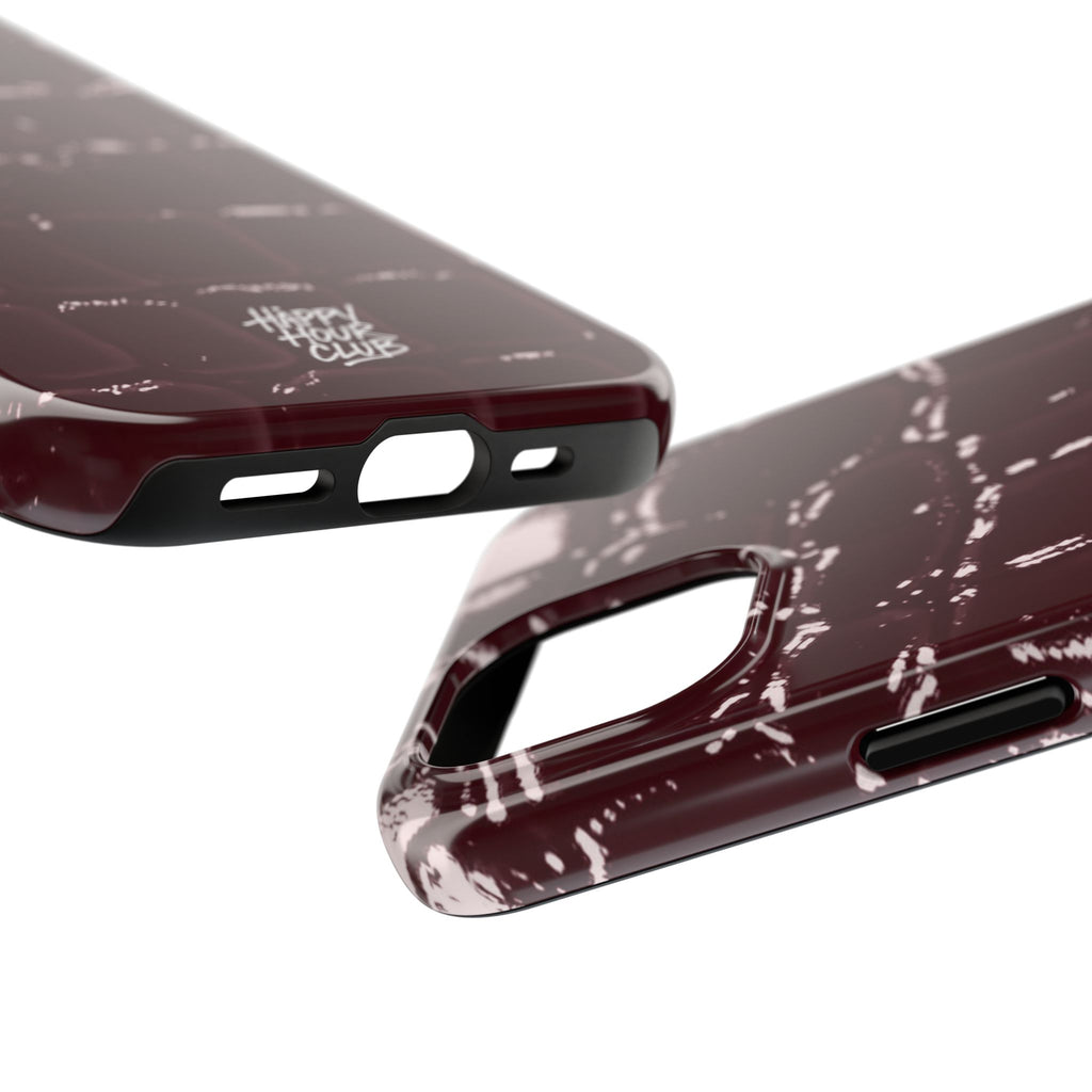 Burgundy Croc Case