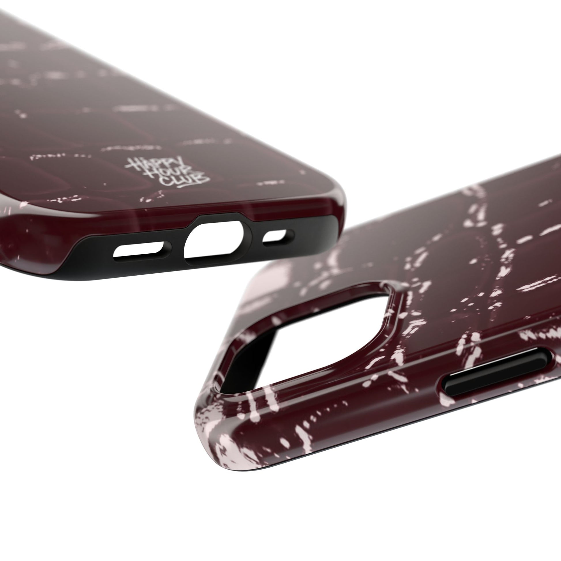 Burgundy Croc Case