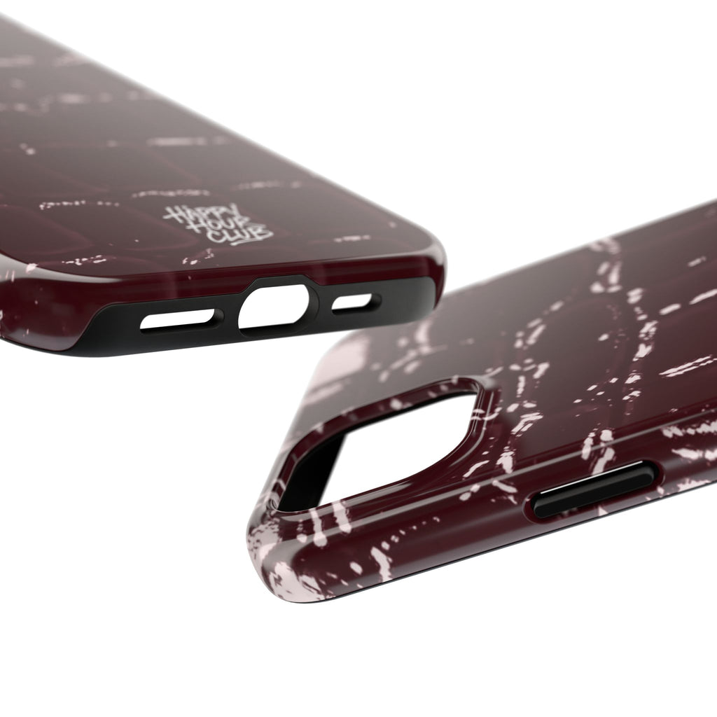 Burgundy Croc Case