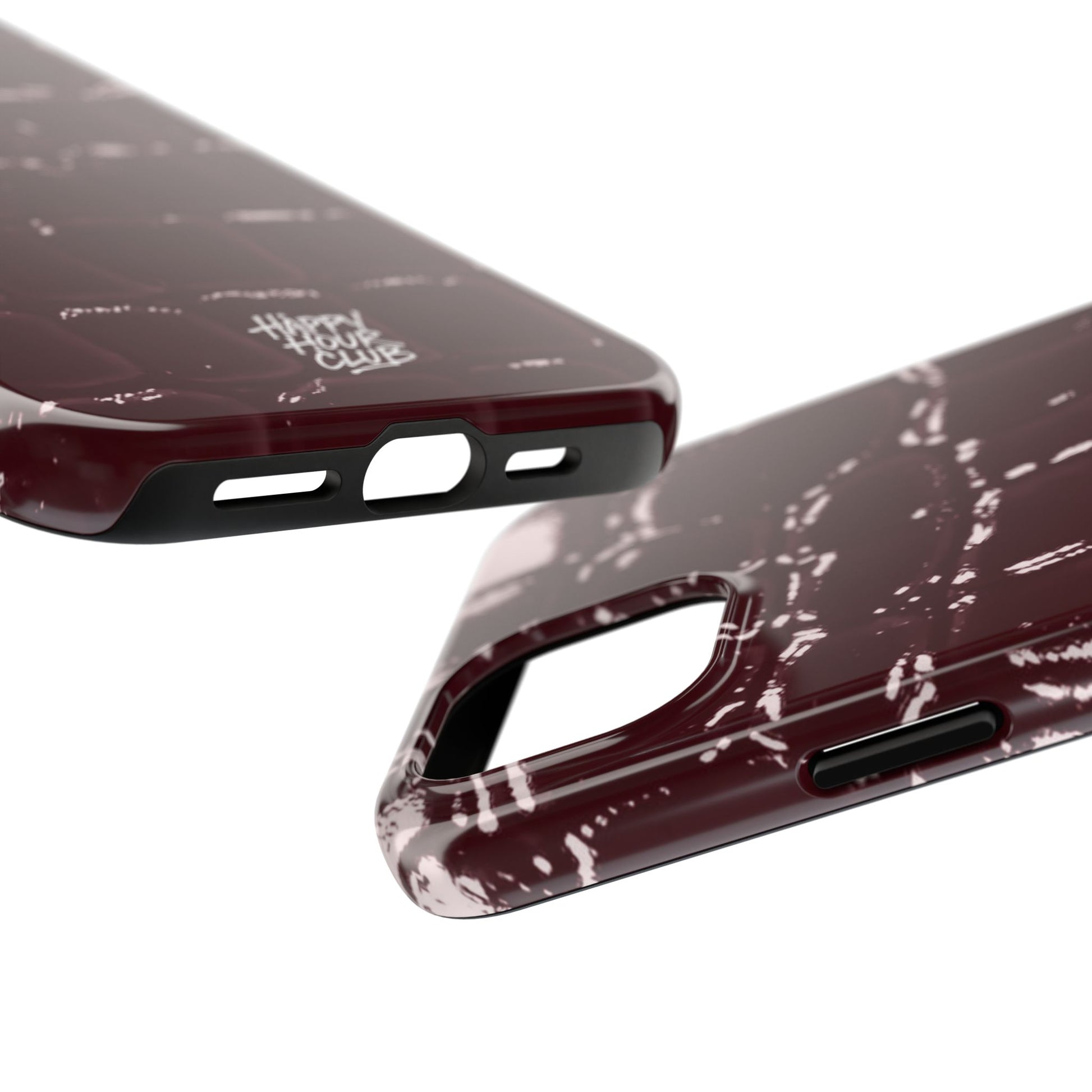 Burgundy Croc Case